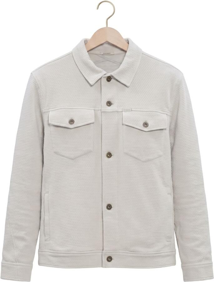 CAST IRON Heren Jassen Button Jacket Regular Fit Jacquard Lichtgrijs - Foto 2