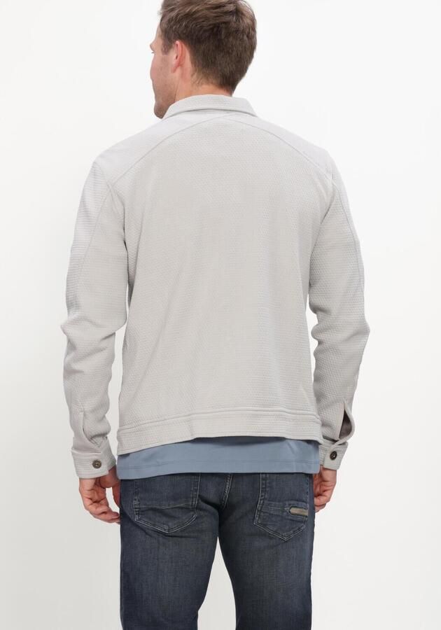 CAST IRON Heren Jassen Button Jacket Regular Fit Jacquard Lichtgrijs - Foto 3
