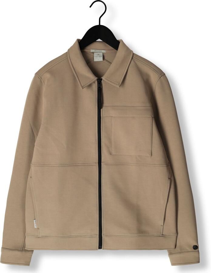 Cast Iron Windjack Overshirt Interlock Sweat Kaki