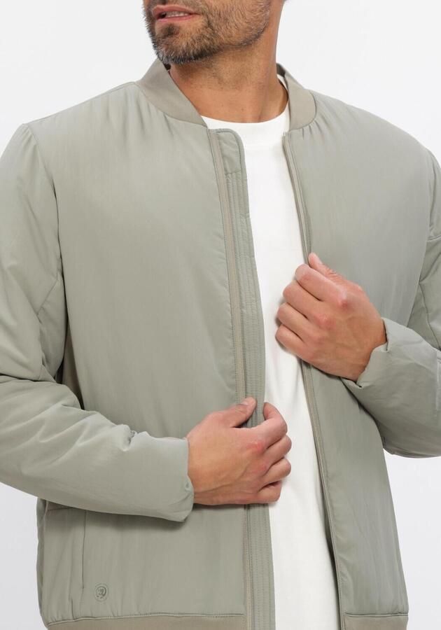 CAST IRON Heren Jassen Light Weight Bomberjacket Groen - Foto 4