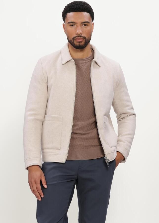CAST IRON Heren Jassen Short Jacket Twool Smart Jacket Beige