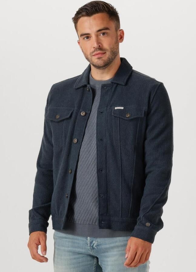 CAST IRON Heren Jassen Terry Trucker Donkerblauw - Foto 4