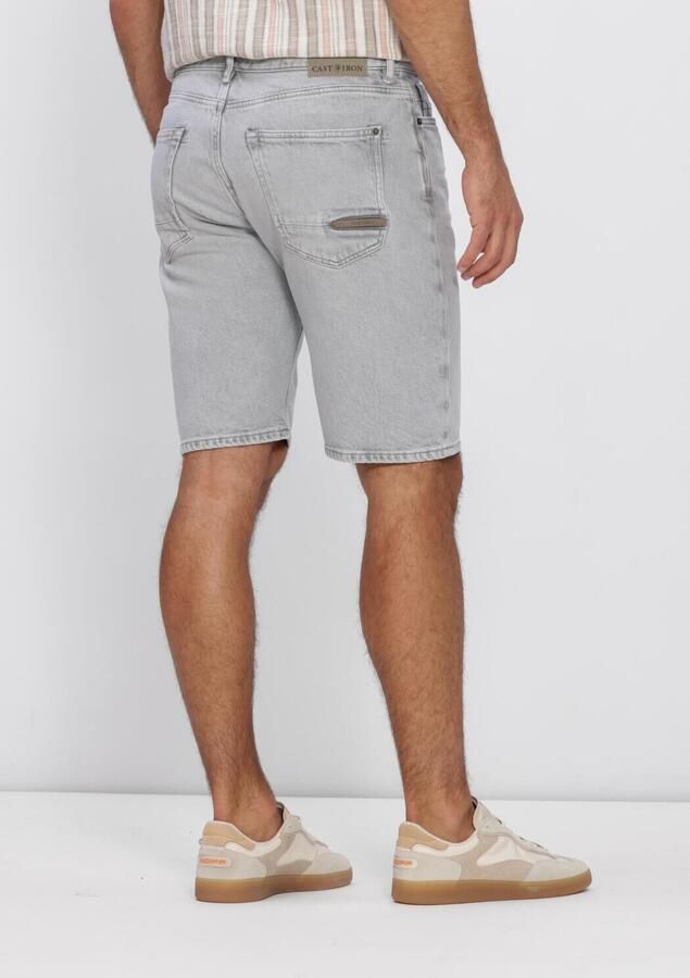 CAST IRON Heren Jeans Valver Regular Shorts Lichtgrijs - Foto 3