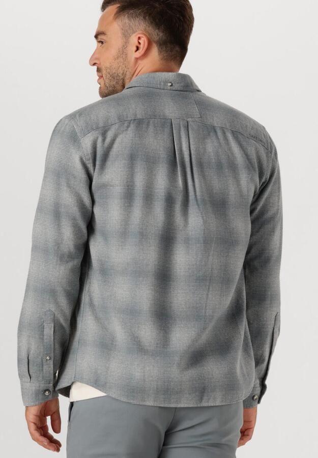 CAST IRON Heren Overhemden Brushed Mouline Check Grijs - Foto 3