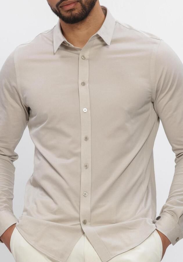 CAST IRON Heren Overhemden Cf Tech Fine Jersey Beige - Foto 4