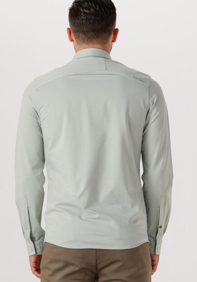 CAST IRON Heren Overhemden Cf Tech Twill Jersey Lichtgrijs