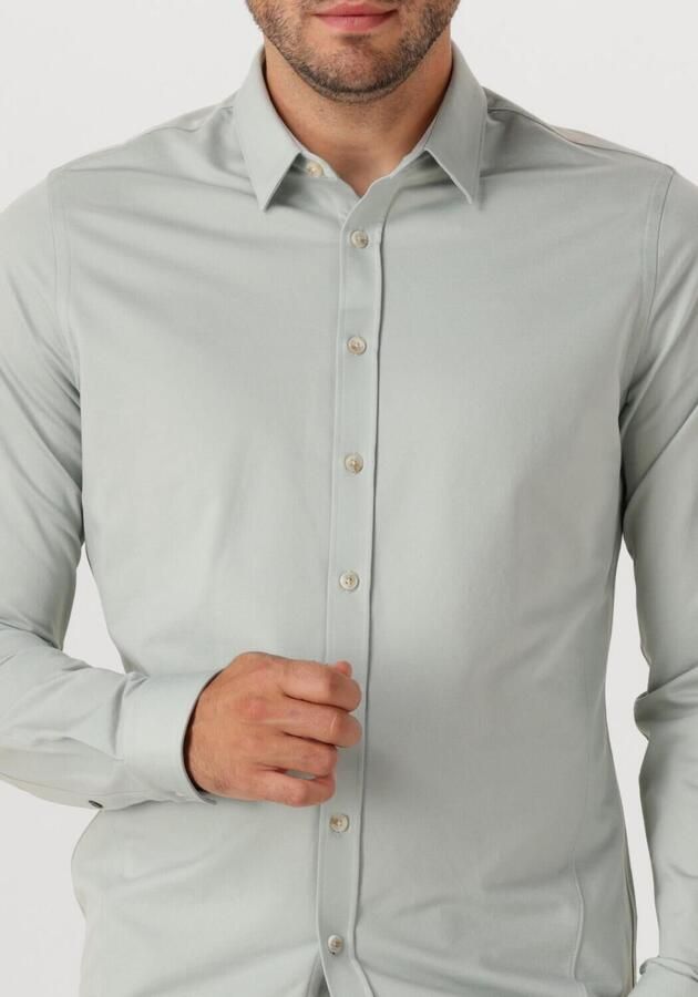 CAST IRON Heren Overhemden Cf Tech Twill Jersey Lichtgrijs - Foto 2