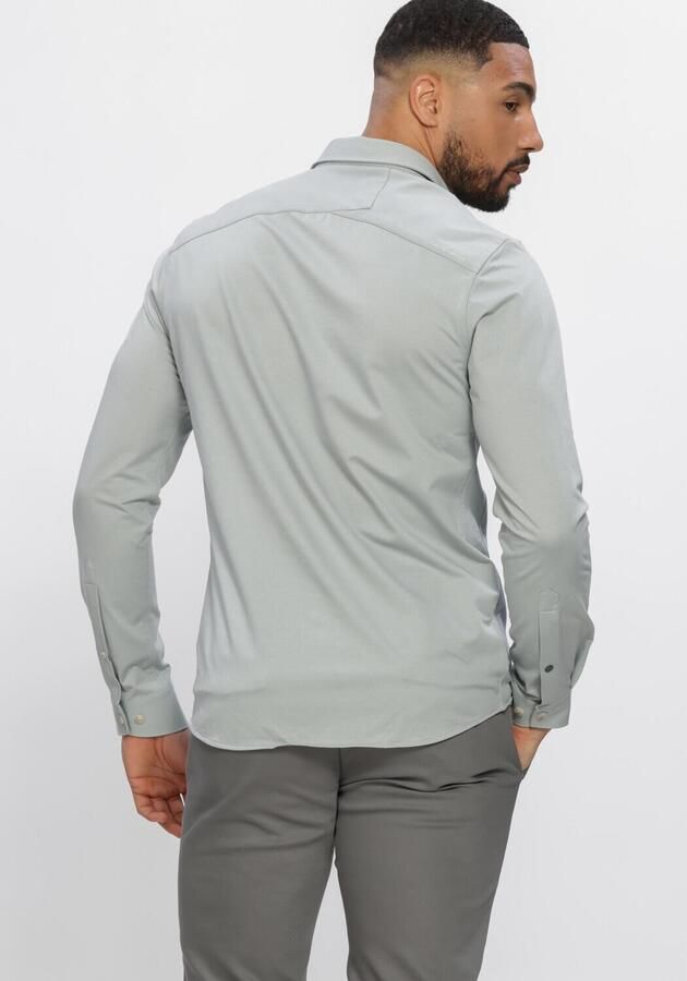 CAST IRON Heren Overhemden Cf Tech Twill Jersey Lichtgrijs - Foto 3