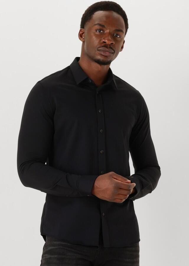 CAST IRON Heren Overhemden Cf Tech Twill Jersey Zwart - Foto 4