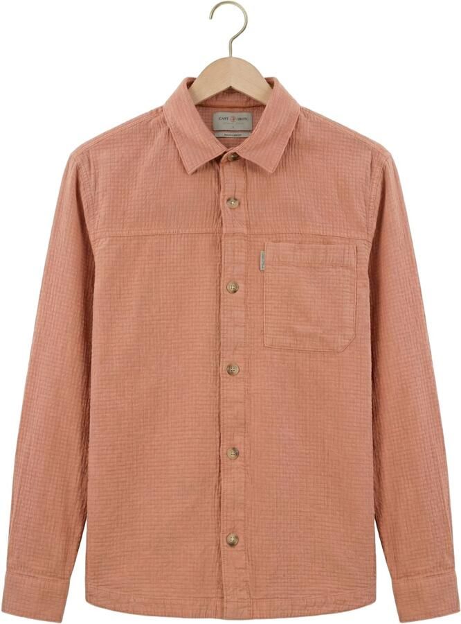 CAST IRON Heren Overshirts Block Structure Gd Perzik - Foto 2