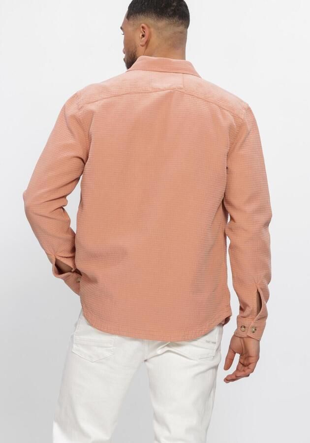 CAST IRON Heren Overshirts Block Structure Gd Perzik - Foto 3