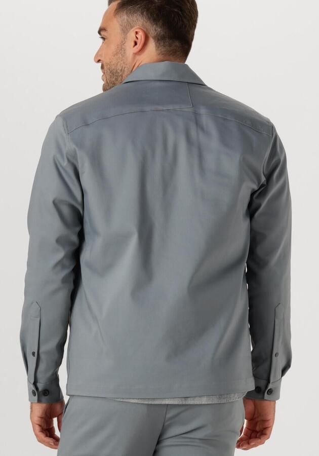 Cast Iron Sweater Tech Overshirt met rits Stormy Blauw - Foto 2