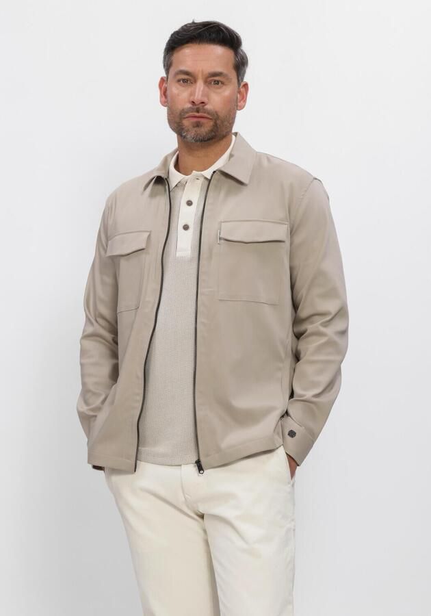 CAST IRON Heren Overshirts Cf Smart Shirtjacket Beige