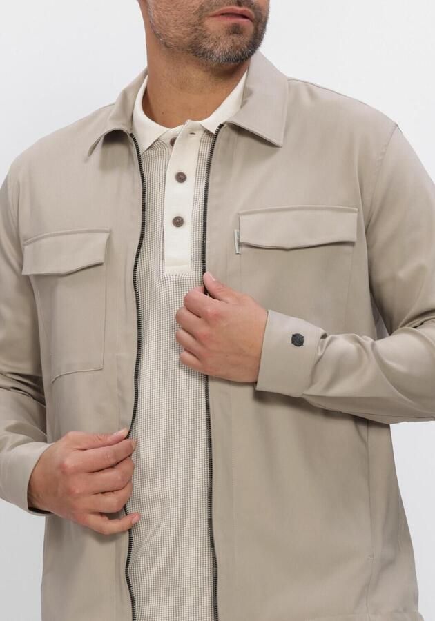 CAST IRON Heren Overshirts Cf Smart Shirtjacket Beige - Foto 4