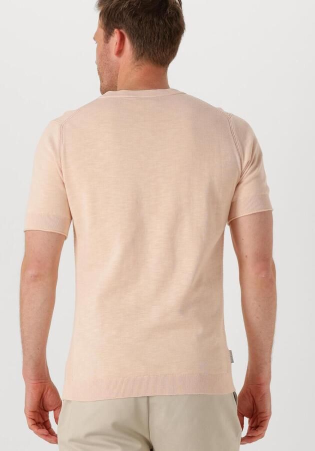 CAST IRON Heren Polo's & T-shirts Cotton Blend Slub Lichtroze