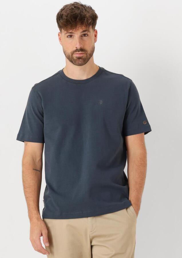 CAST IRON Heren Polo's & T-shirts Crewneck Regular Fit Interlock Essential Donkerblauw - Foto 4