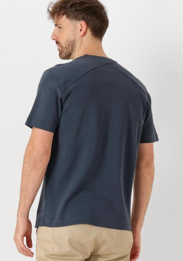 CAST IRON Heren Polo's & T-shirts Crewneck Regular Fit Interlock Essential Donkerblauw - Foto 2