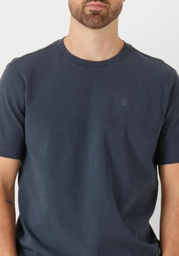 CAST IRON Heren Polo's & T-shirts Crewneck Regular Fit Interlock Essential Donkerblauw - Foto 3