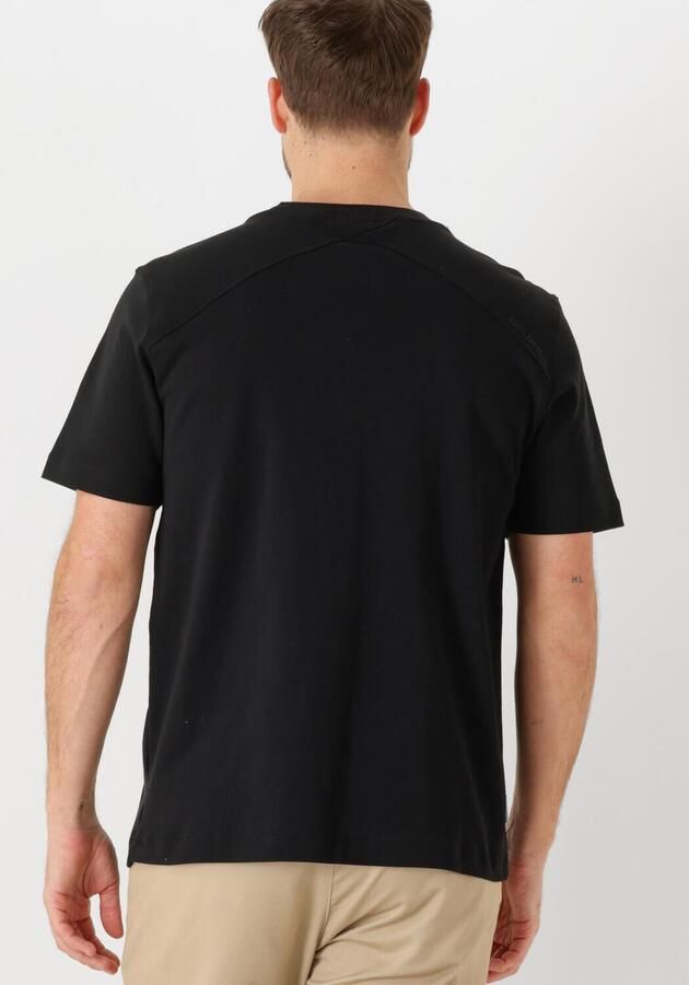 CAST IRON Heren Polo's & T-shirts Crewneck Regular Fit Interlock Essential Zwart - Foto 2