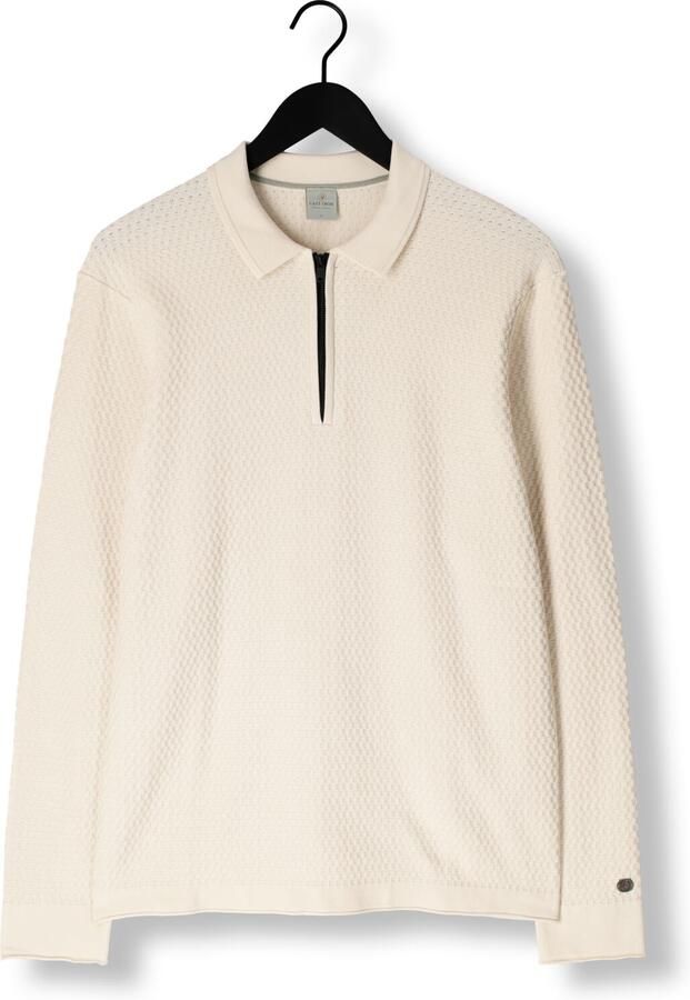 CAST IRON Heren Polo's & T-shirts Long Sleeve Polo Cotton Modal Beige - Foto 2