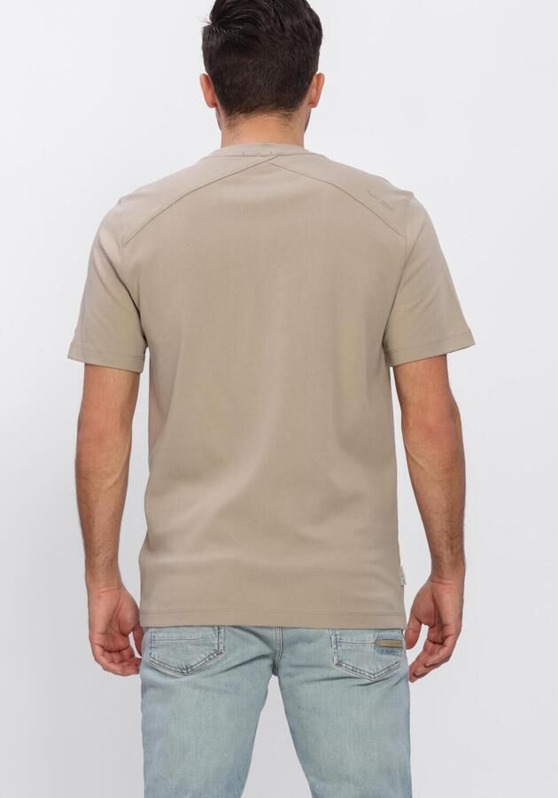 CAST IRON Heren Polo's & T-shirts Regular Fit Interlock Beige - Foto 3