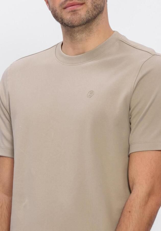 CAST IRON Heren Polo's & T-shirts Regular Fit Interlock Beige - Foto 4