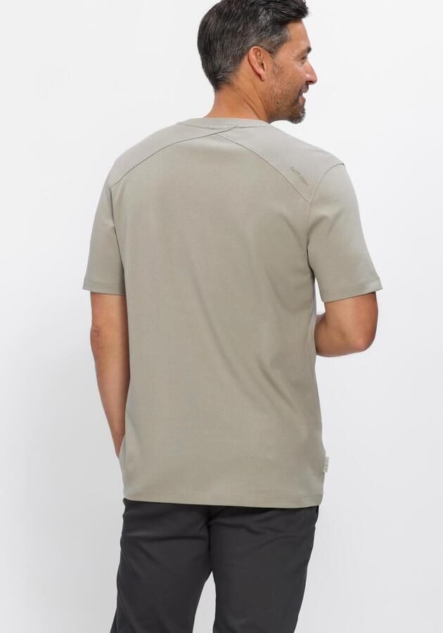 CAST IRON Heren Polo's & T-shirts Regular Fit Interlock Khaki - Foto 3