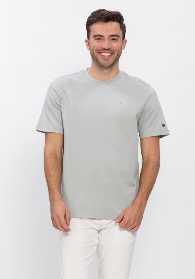 CAST IRON Heren Polo's & T-shirts Regular Fit Interlock Lichtgrijs