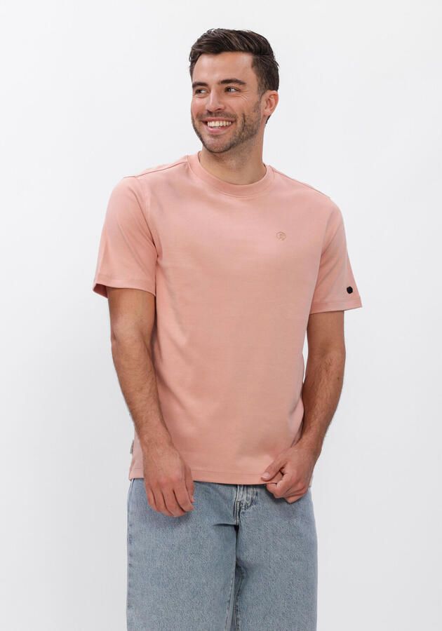 CAST IRON Heren Polo's & T-shirts Regular Fit Interlock Perzik