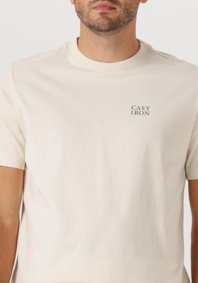 CAST IRON Heren Polo's & T-shirts Regular Fit Peached Jersey Gebroken Wit - Foto 2