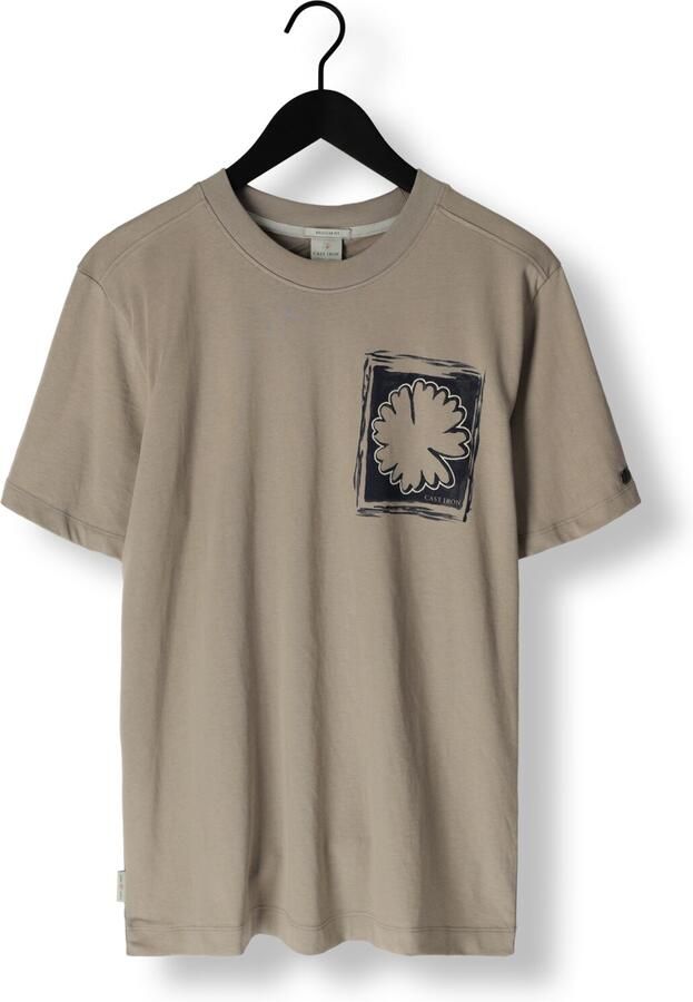 CAST IRON Heren Polo's & T-shirts Regular Fit Single Jersey Ca Beige - Foto 3