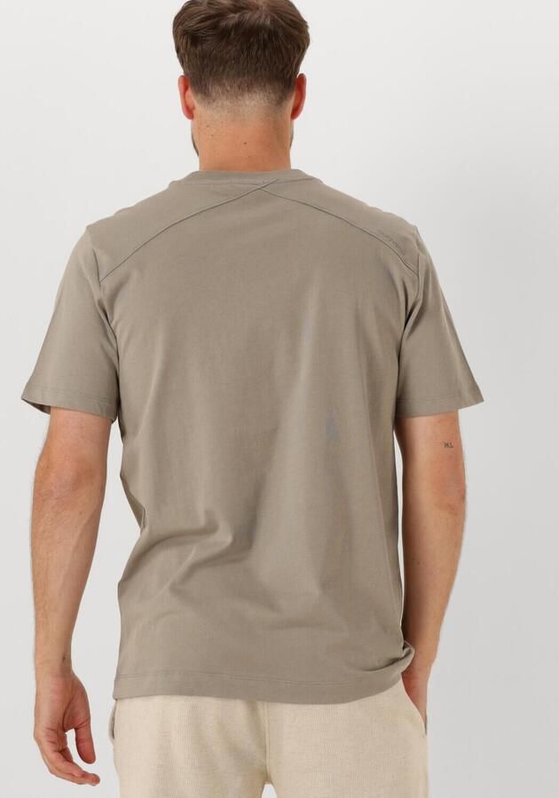 CAST IRON Heren Polo's & T-shirts Regular Fit Single Jersey Ca Beige