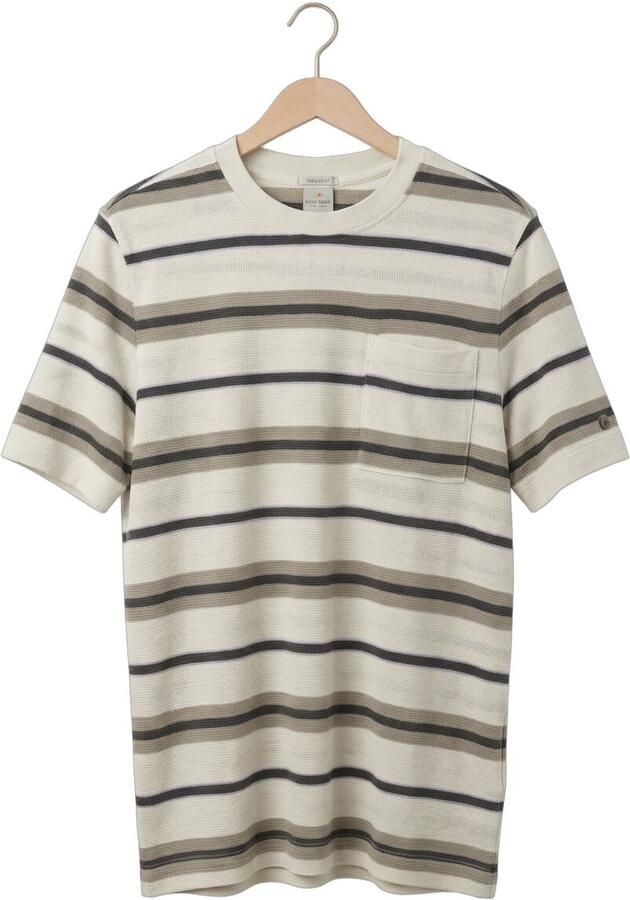 CAST IRON Heren Polo's & T-shirts Regular Fit Stripe Waffle Multi - Foto 3