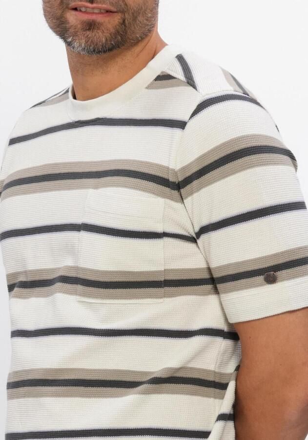 CAST IRON Heren Polo's & T-shirts Regular Fit Stripe Waffle Multi - Foto 2
