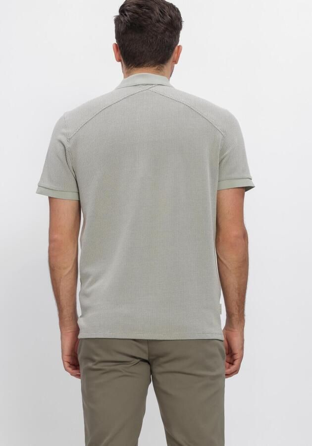CAST IRON Heren Polo's & T-shirts Regular Fit Two Tone Waffle Lichtblauw - Foto 3