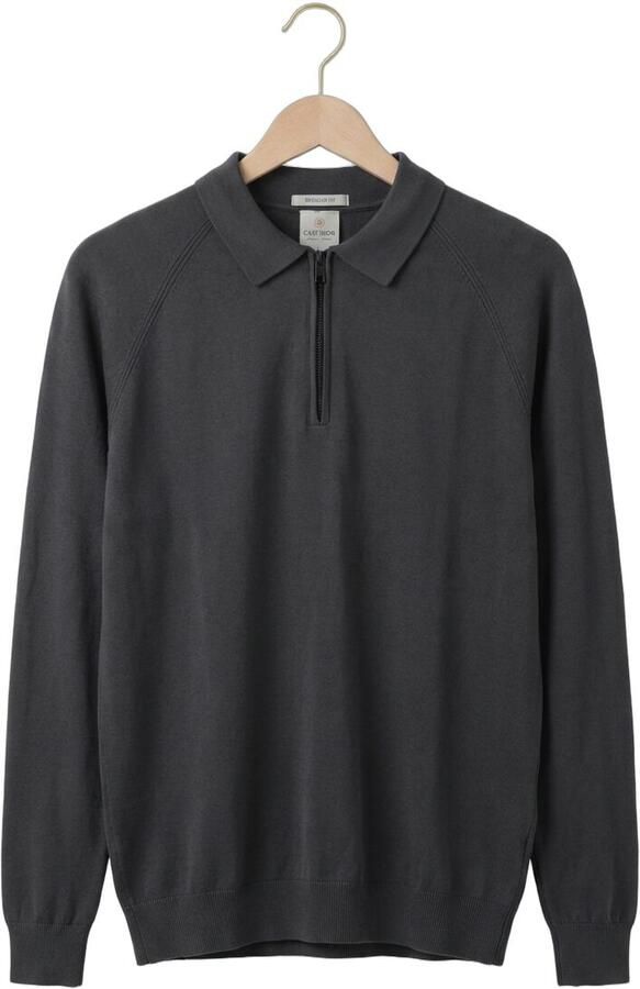 CAST IRON Heren Polo's & T-shirts Regular Fit Viscose Blend Donkergrijs - Foto 4