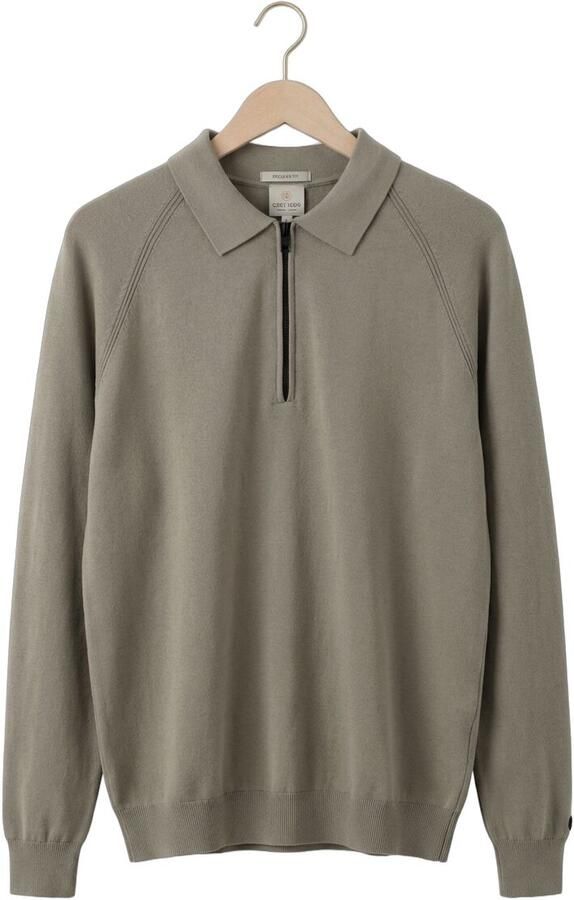 CAST IRON Heren Polo's & T-shirts Regular Fit Viscose Blend Olijf - Foto 4