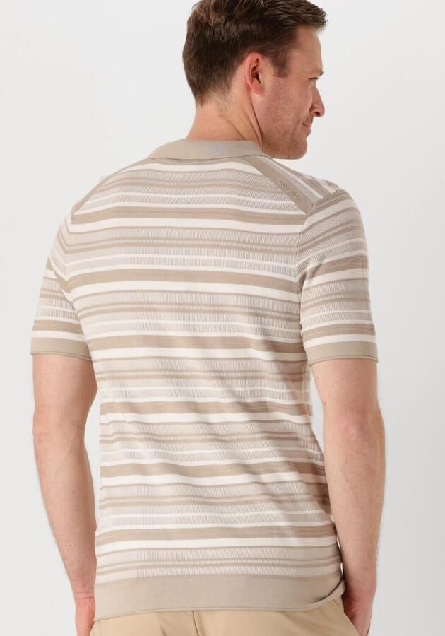 CAST IRON Heren Polo's & T-shirts Short Sleeve Polo Cotton Modal Zand - Foto 2