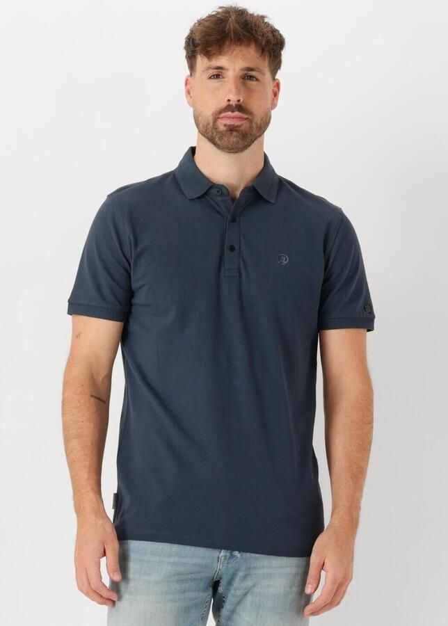 CAST IRON Heren Polo's & T-shirts Short Sleeve Polo Fine Pique Essential Blauw - Foto 4