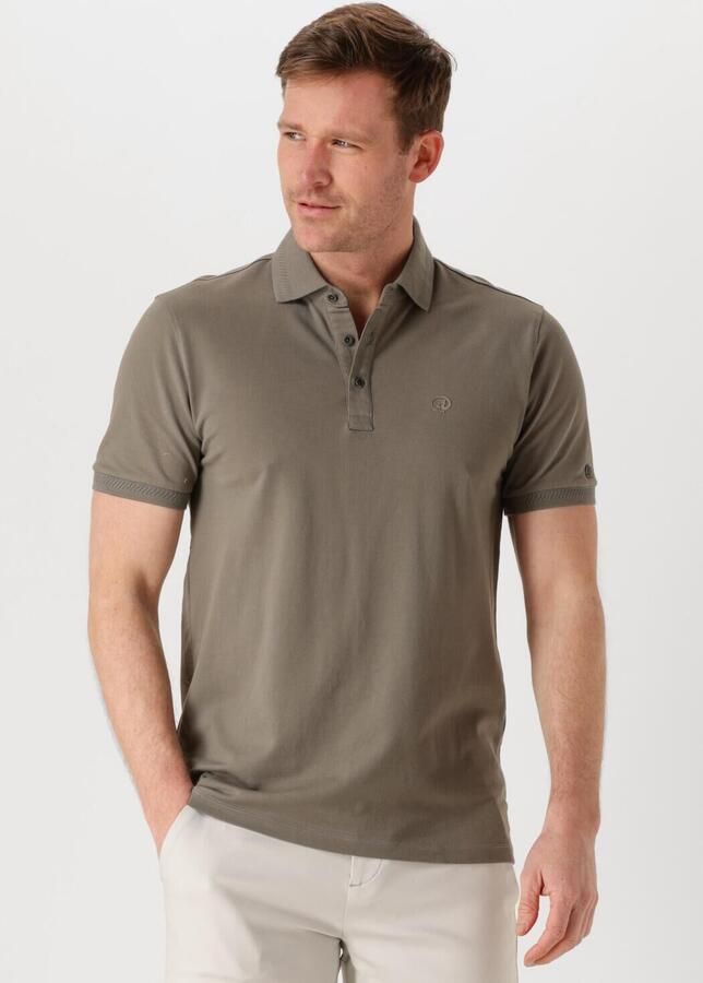 CAST IRON Heren Polo's & T-shirts Short Sleeve Polo Fine Pique Essential Groen - Foto 4