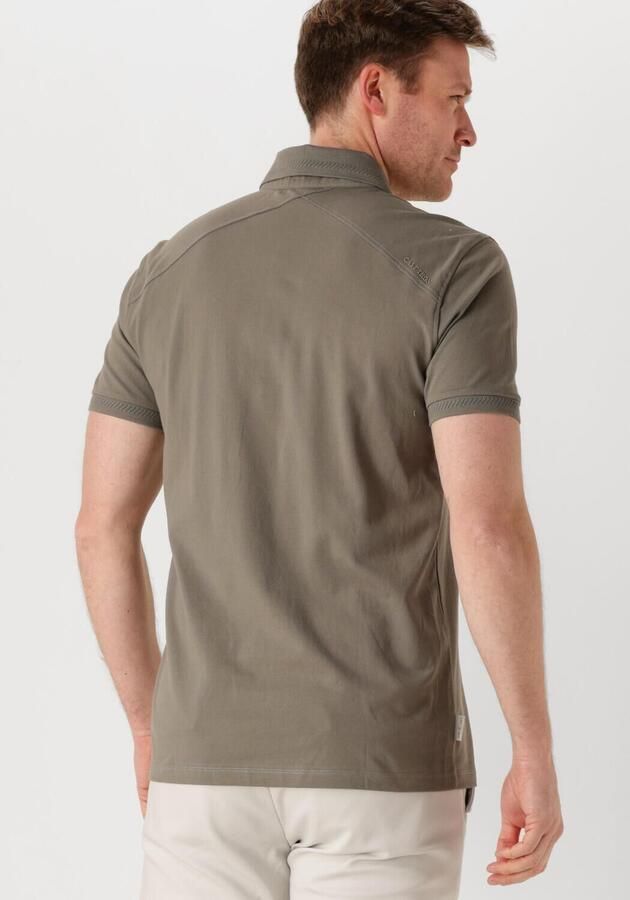 CAST IRON Heren Polo's & T-shirts Short Sleeve Polo Fine Pique Essential Groen