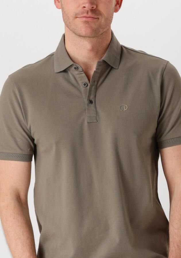 CAST IRON Heren Polo's & T-shirts Short Sleeve Polo Fine Pique Essential Groen - Foto 2