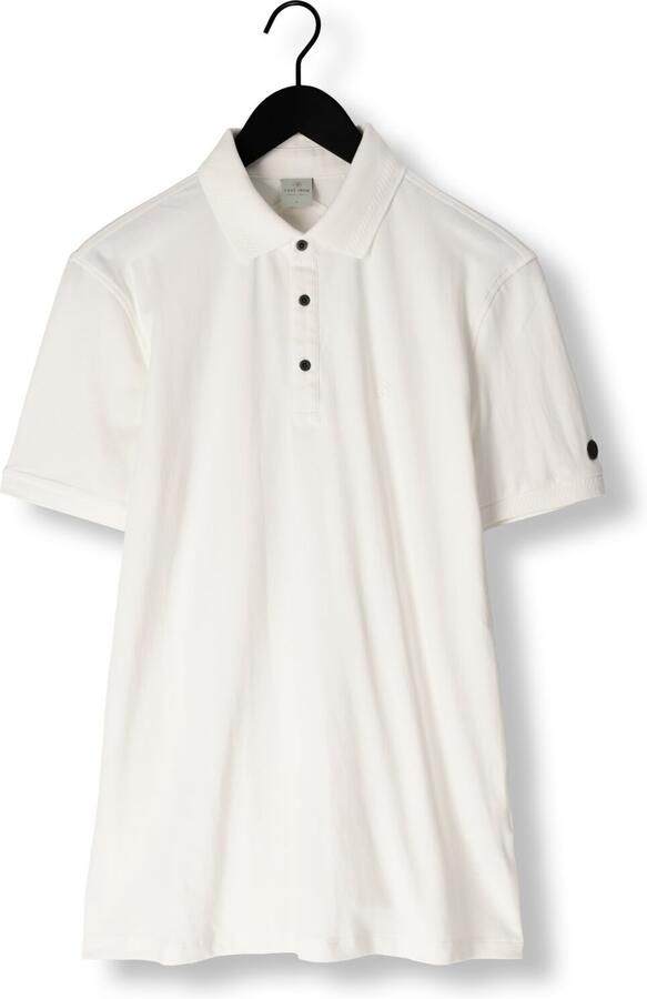 CAST IRON Heren Polo's & T-shirts Short Sleeve Polo Fine Pique Essential Wit - Foto 3
