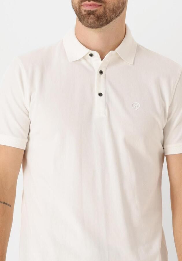 CAST IRON Heren Polo's & T-shirts Short Sleeve Polo Fine Pique Essential Wit - Foto 2