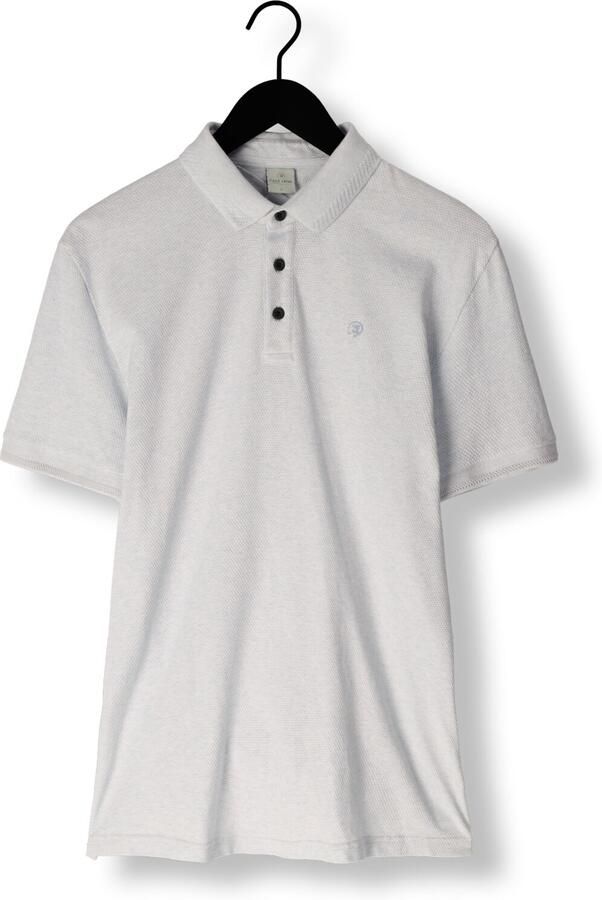 CAST IRON Heren Polo's & T-shirts Short Sleeve Polo Popcorn Jersey Melange Lichtblauw - Foto 2