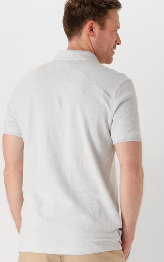 CAST IRON Heren Polo's & T-shirts Short Sleeve Polo Popcorn Jersey Melange Lichtblauw - Foto 3