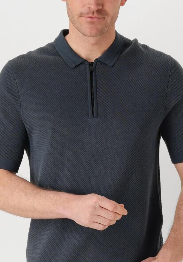 CAST IRON Heren Polo's & T-shirts Short Sleeve Polo Regular Fit Cotton Modal Blauw - Foto 2