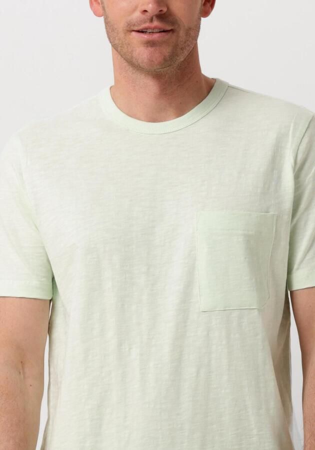 CAST IRON Heren Polo's & T-shirts Short Sleeve R-neck Regular Fit Cotton Slub Groen - Foto 2