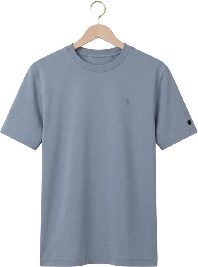 CAST IRON Heren Polo's & T-shirts Short Sleeve R-neck Regular Fit Interlock Blauw - Foto 2