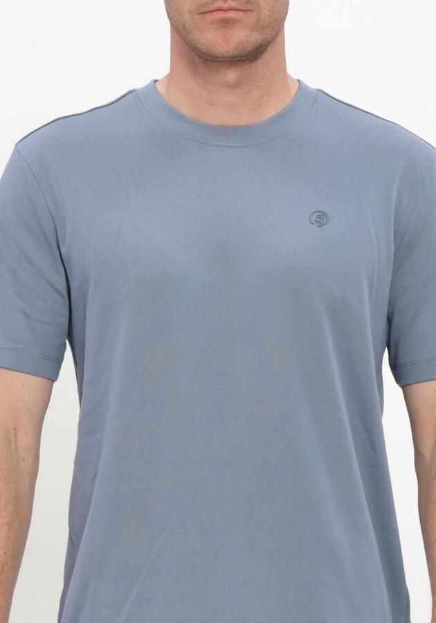 CAST IRON Heren Polo's & T-shirts Short Sleeve R-neck Regular Fit Interlock Blauw - Foto 4